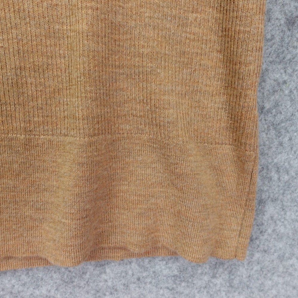 Banana Republic Camel Polo Sweater Womens M Washable Merino Fall Cozy Ivy Preppy - Picture 9 of 11